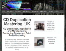 Tablet Screenshot of cd-duplication-master.com